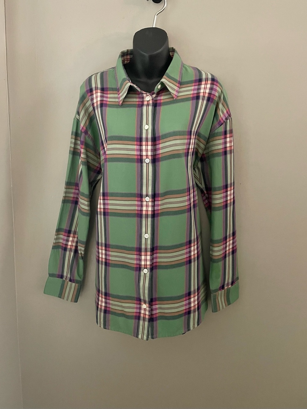 Ralph Lauren Green Plaid Button Down Shirt
